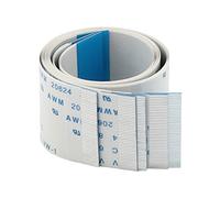 sourcing map 40 Pin Flexible Flat Cable 0.5mm Pitch A Type FFC FPC Ribbon Cable for LCD TV Car Audio DVD Player Laptop (300mm Length, 5Pcs)