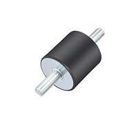 sourcing map 40 x 40mm Rubber Mounts,Vibration Isolators,Shock Absorber with M10 x 27mm Studs
