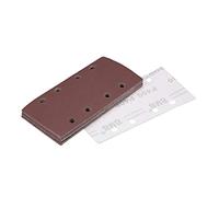 sourcing map 400 Grit 1/3 Sanding Sheet Sander Sandpaper Hook and Loop Pads 8 Hole 15pcs