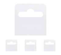 sourcing map 400 Pcs Clear Sticky Hanging Tabs, 1.57" L x 1.57" W Self Adhesive Hanging Tabs with Slot Hole, for Sale Items Store Retail Display, Transparent