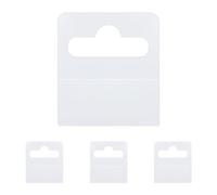 sourcing map 400 Pcs Clear Sticky Hanging Tabs, 1.77" L x 1.57" W Self Adhesive Hanging Tabs with Slot Hole, for Sale Items Store Retail Display, Transparent