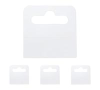 sourcing map 400 Pcs Clear Sticky Hanging Tabs, 1.97" L x 1.97" W Self Adhesive Hanging Tabs with Slot Hole, for Sale Items Store Retail Display, Transparent