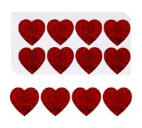 sourcing map 400 Pcs Red Heart Stickers 1.5 Inch Heart-Shaped Love Decor Sticker Labels Self-Adhesive Cute Decals for Wedding Envelope Valentine's Day Gift Box (50 Sheets, 8 Labels Per Sheet)