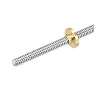 sourcing map 400mm Fully Thread Rod T8x2mm Lead Screw with Brass Nut Kit for 3D Printer, CNC Machine