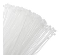 sourcing map 400pcs 15cm/6" 22 Lbs Cable Zip Ties Self-Locking Small Nylon Cable Tie Wraps 4mm for Cord Management, White