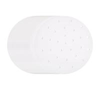 sourcing map 400pcs Air Fryer Liners 8.7 Inch Round Bamboo Steamer Liners with Holes Non-Stick Perforated Parchment Paper Sheets Disposable Steamer Paper for Air Fryers Steaming Basket, White