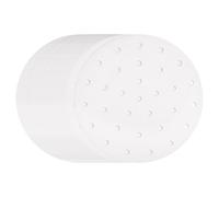 sourcing map 400pcs Air Fryer Liners 8 Inch Round Bamboo Steamer Liners with Holes Non-Stick Perforated Parchment Paper Sheets Disposable Steamer Paper for Air Fryers Steaming Basket, White