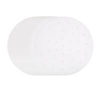 sourcing map 400pcs Air Fryer Liners 9 Inch Round Bamboo Steamer Liners with Holes Non-Stick Perforated Parchment Paper Sheets Disposable Steamer Paper for Air Fryers Steaming Basket, White