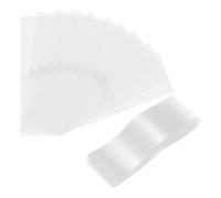 sourcing map 400Pcs Clear Perforated Shrink Band 135x50mm Fits Cap Diameter 82-85mm