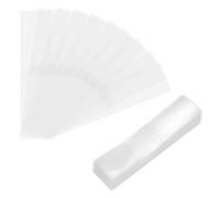 sourcing map 400Pcs Clear Perforated Shrink Band 145x35mm Fits Cap Diameter 89-91mm