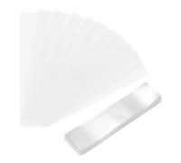 sourcing map 400Pcs Clear Perforated Shrink Band 210x50mm Fits Cap Diameter 132mm