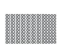 sourcing map 400Pcs Round 3D Scanning Marker for Handheld 3D Scanner, Inner 6mm Outer 10mm High Reflective Tracking Dot Scanning Point Markers Positioning Targets for Laser 3D Scanner, Silver