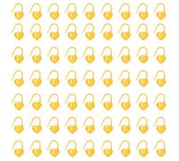 sourcing map 400pcs Stitch Markers, Heart Stitch Locking Stitch Marker Crochet Needle Clip Counter for DIY Handcraft Knitting and Crocheting, Yellow