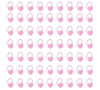 sourcing map 400pcs Stitch Markers, Heart Stitch Locking Stitch Marker Crochet Needle Clip Counter for DIY Handcraft Knitting and Crocheting, Light Purple