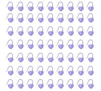 sourcing map 400pcs Stitch Markers, Heart Stitch Locking Stitch Marker Crochet Needle Clip Counter for DIY Handcraft Knitting and Crocheting, Purple