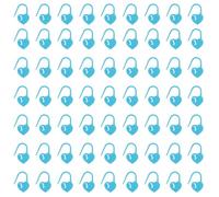 sourcing map 400pcs Stitch Markers, Heart Stitch Locking Stitch Marker Crochet Needle Clip Counter for DIY Handcraft Knitting and Crocheting, Blue