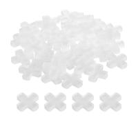 sourcing map 400Pcs Tile Spacers, 10mm 3/8" Cross Shape Wall Floor Tile Spacer Tiling Tools for Ceramic Tile Installation, White