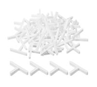 sourcing map 400Pcs Wall Floor Tile Plastic T-Shape Spacers Tiling Tools 2mm 1/16" Tile Spacers for Ceramic Tile Installation, White