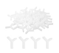 sourcing map 400Pcs Wall Floor Tile Plastic Y Type Spacers Tiling Tools 2.5mm 1/8 Inch Hexagon Tile Spacers for Ceramic Tiles Installation, White