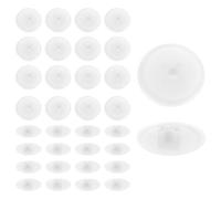 Sourcing Map 400Pcs White Plastic Screw Cap Covers, 17 x 4mm, Phillips Cam Fitting Nut Self-Tapping Screw Decoration Tapping Fasteners