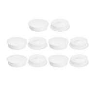 sourcing map 40mm/1.57" Plastic Hole Plugs, 10Pcs Flush Type Panel Round Snap in Fastener Knockout Locking Plugs for Furniture Insert End Caps Panels, White