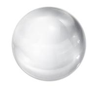sourcing map 40mm/1.6" Crystal Sphere Ball Glass Solid Decorative Sphere Crystal Ball Prop Ornament for Feng Shui Divination Fortune Telling Tabletop Fountain Decoration, Clear