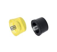 sourcing map 40mm Diameter Mallet Hammer Replacement Striking Head Tip Yellow and Black,4pcs