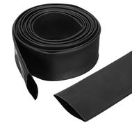 sourcing map 40mm Heat Shrink Tubing Waterproof, 4:1 Dual Wall Marine Adhesive Lined Industrial Heat Shrink Tube Wiring Wrap 20ft 1 9/16 Inch, Black-6m