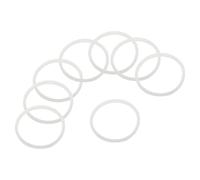 sourcing map 40oz Replacement Rubber Lid Seals, 8 Pcs 3" Diameter O Shaped Resealable Lid Gaskets for Stainless Steel Insulated Tumbler Mugs Cups Vacuum, White