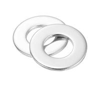 sourcing map 40Pcs 1/2 Flat Washer, 304 Stainless Steel 0.531" ID x 1.062" OD x 0.095" Thick for Bolt Screw, Factories Repair, Kitchens, Shops, and Outdoor Construction, Silver