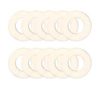 sourcing map 40Pcs 2cm Natural Wood Rings, 2.3mm Thick Unfinished Wooden Loop Circle Ring, Flat Round Ornaments Wood Slices for Wreath Frame, DIY Craft Projects, Painting, Home Decor