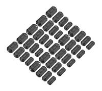 sourcing map 40Pcs 4 Sizes Clip-on Ferrite Ring Core, Ferrite Beads EMI RFI Noise Cable Clip for 5mm/7mm/9mm/13mm Diameter Cable, Black