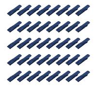 sourcing map 40pcs 43cm Navy Blue Satin Table Napkins Polyester Square Bright Table Napkin Fabric Table Napkin for Event Wedding Party Table Decoration, 17 x 17 Inch