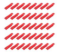 sourcing map 40pcs 43cm Red Satin Table Napkins Polyester Square Bright Table Napkin Fabric Table Napkin for Event Wedding Party Table Decoration, 17 x 17 Inch