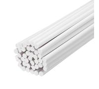 sourcing map 40pcs 8 Inch Plastic Welding Rods, 3/32 Inch PVC Welding Sticks for Repairing Plastic Bumpers, Kayaks, Car, White
