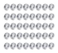 sourcing map 40pcs Aluminum Spacer 5mm Bore x 10mm OD x 3mm Length Screw Standoff Bushing Plain Finish Round Metal Spacer for M5 Screws Bolts and Rods