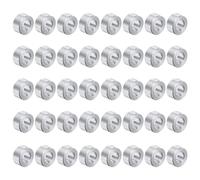 sourcing map 40pcs Aluminum Spacer 5mm Bore x 10mm OD x 5mm Length Screw Standoff Bushing Plain Finish Round Metal Spacer for M5 Screws Bolts and Rods