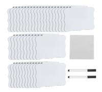 sourcing map 40pcs Basket Labels Clip 3.5 x 2.8 Inch Plastic Removable Storage Bin Labels Tags with 2pcs Erasable Black Marker and Wipe for Basket Cube Box Bin Storage Organization, White