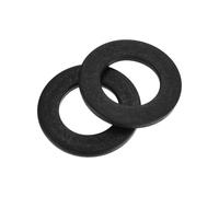 sourcing map 40Pcs Carbon Steel Flat Washers, M17x30x3mm Black Oxidized Grade 8.8 Washer, Seal Gaskets Flat Ring for Screws Bolts Machinery Repair, Outdoor Construction