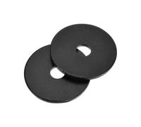 sourcing map 40Pcs Carbon Steel Flat Washers, M6x30x2mm Black Oxidized Grade 8.8 Washer, Seal Gaskets Flat Ring for Screws Bolts Machinery Repair, Outdoor Construction