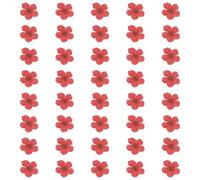 sourcing map 40Pcs Dried Pressed Flowers, 0.24-0.31" Colorful Dried Pressed Narcissus Flowers Bulk for Nail Art Resin Jewelry Candle Card Making Scrapbook Phone Case Decoration, Crimson