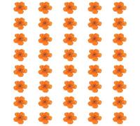 sourcing map 40Pcs Dried Pressed Flowers, 0.24-0.31" Colorful Dried Pressed Narcissus Flowers Bulk for Nail Art Resin Jewelry Candle Card Making Scrapbook Phone Case Decoration, Orange