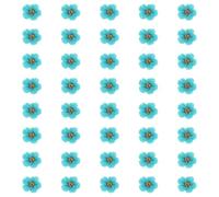 sourcing map 40Pcs Dried Pressed Flowers, 0.24-0.31" Colorful Dried Pressed Narcissus Flowers Bulk for Nail Art Resin Jewelry Candle Card Making Scrapbook Phone Case Decoration, Lake Blue