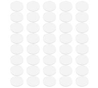 sourcing map 40Pcs Glass Table Top Bumper, 30mm Clear Self Adhesive Anti Slip Pads Table Spacers Round Silicone Bumpers for Patio Glass Tables, Cutting Board