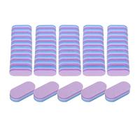 sourcing map 40pcs Mini Nail Buffers, 100/180 Grit Nail Sanding Blocks, Nail Buffing Polishing Blocks Professional Nail Polisher Set for Acrylic and Natural Nails, Blue Purple