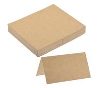sourcing map 40Pcs Reserved Table Signs, Kraft Paper Place Cards for Table at Restaurant,Wedding Reception,Business Meeting,Christmas Party,Seating Reserve