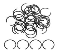 sourcing map 40Pcs Round Wire C-Clips, 70Mn Carbon Structural Steel Internal Snap Rings, Retaining Rings Round Wire Snap Rings for 26mm Hole, Black