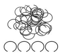 sourcing map 40Pcs Round Wire C-Clips, 70Mn Carbon Structural Steel Internal Snap Rings, Retaining Rings Round Wire Snap Rings for 30mm Hole, Black