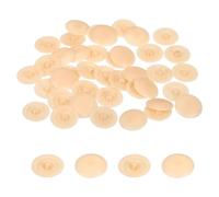 sourcing map 40PCS Screw Cap Covers, 12mm Waterproof Plastic Screw Decorative Caps for Phillips Cam Lock Nuts Self-Tapping Screws, Khaki