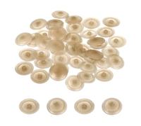 sourcing map 40PCS Screw Cap Covers, 12mm Waterproof Plastic Screw Decorative Caps for Phillips Cam Lock Nuts Self-Tapping Screws, Champagne
